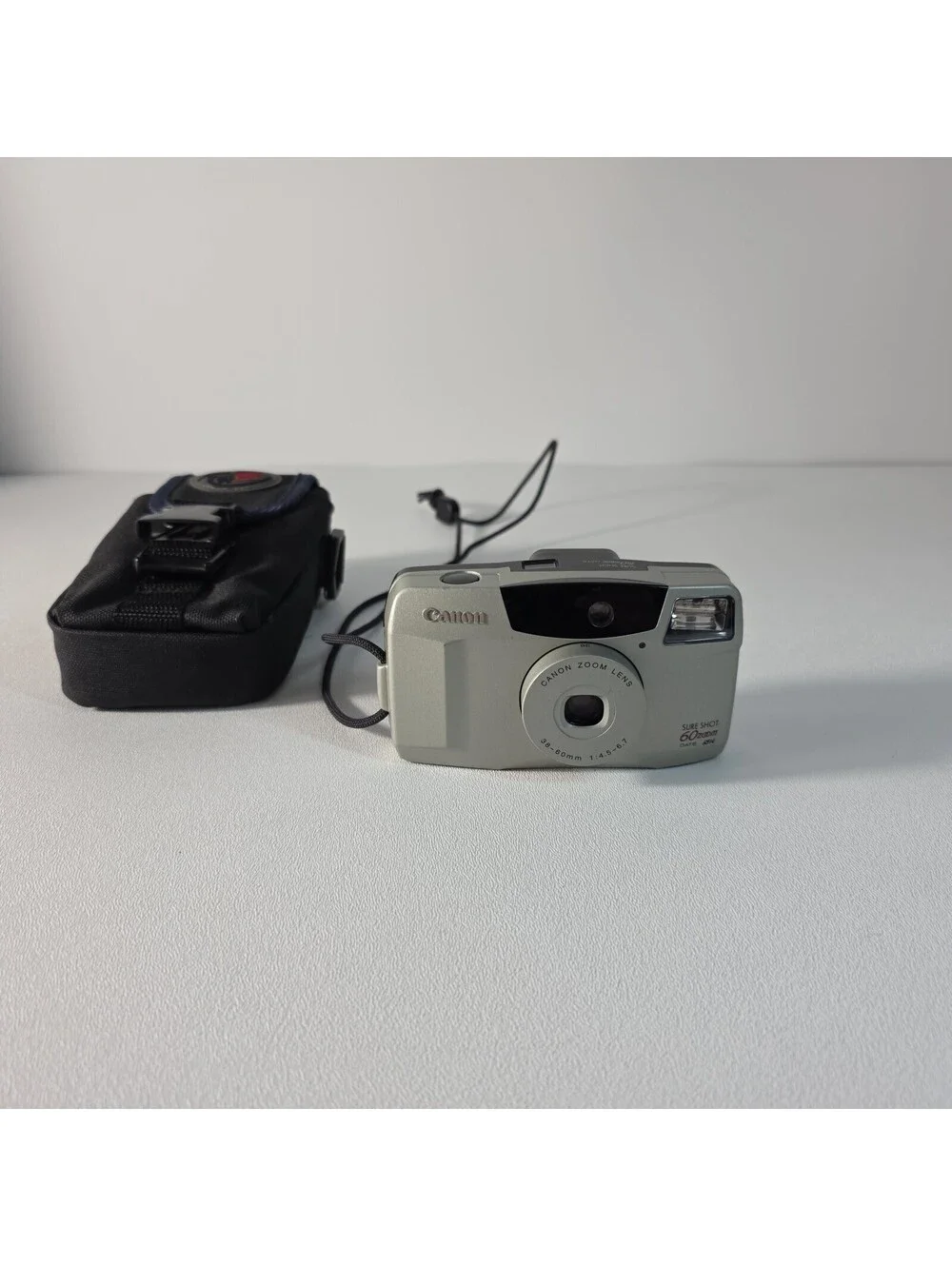 Canon Sure Shot 60 Zoom Shot 35mm Point & Shoot, TESTED Lens Blade Not Closing